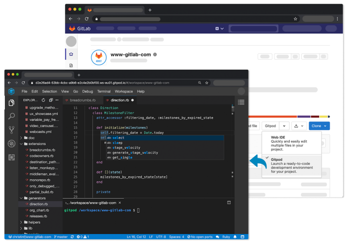 Native Gitpod integration in GitLab